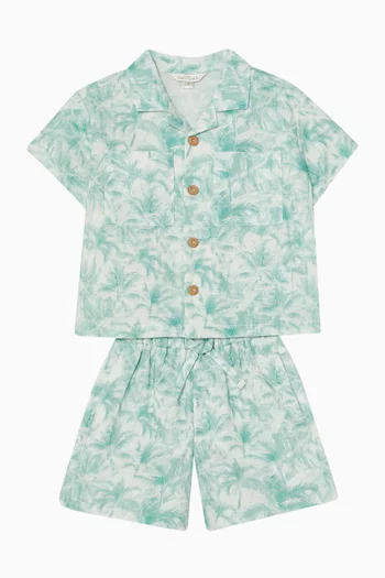 Casablanca Palm-print Shirt