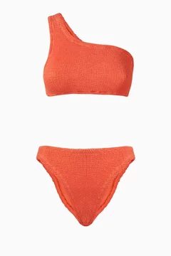 Buy Hunza G Orange Nancy One-Shoulder Bikini For Women Online