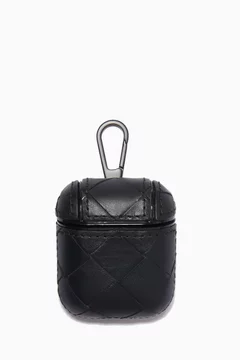 Buy Bottega Veneta Black AirPods Case in Intrecciato Nappa For Men