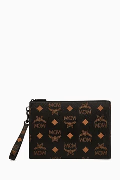 Zip Pouch Mcm Key Pouch In Visetos Original Buy MCM Black Aren