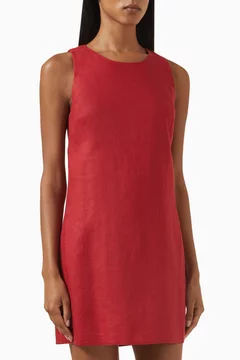 knee length dresses for ladies POSSE | Ellen Mini Dress in Black main image 1