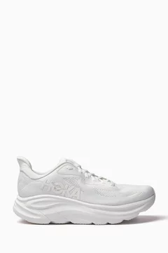 Buy Hoka White Clifton 10 Sneakers in Knit For Men Online | Ounass
