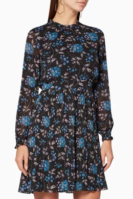 Buy WHISTLES Black Black Elderberry Print Dobby Dress for WOMEN in