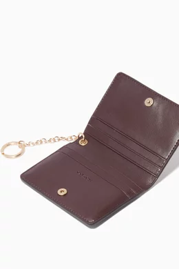 Buy Coach Grey Platinum Glitter Key Ring Card Case Online for Women Ounass Oman
