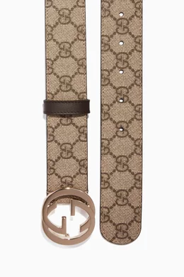 Gucci GG Supreme Belt - Neutrals Belts, Accessories - GUC1358420