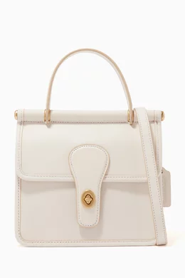Coach willis top handle 18 wicker hot sale