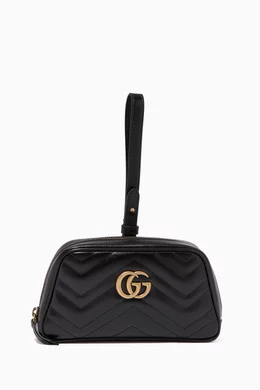 Buy Gucci Neutral GG Marmont Keychain Wallet in Matelassé Leather for WOMEN  in Oman
