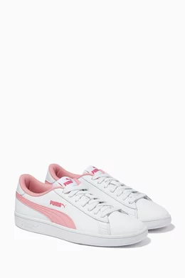 Buy Puma White Smash V2 Sneakers in Leather for UNISEX in Oman