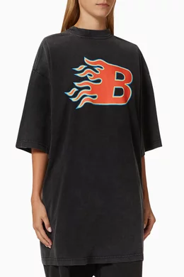 BALENCIAGA FLAME vintage tシャツ b logo | bethlemitaspopayan.edu.co