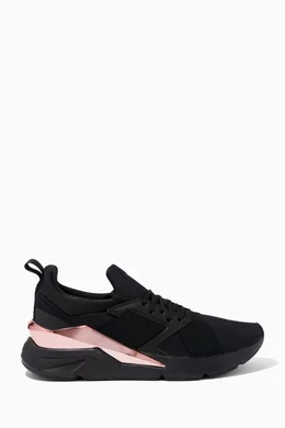 Buy Puma Black Muse X5 Sneakers in Lycra Textile for Women in Oman