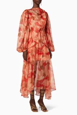 Buy Acler Orange Cedar Belted Dress Online for Women Ounass Oman