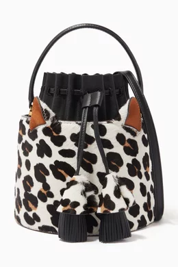 Buy Kate Spade New York Multicolour Small Leopard print Bucket Bag