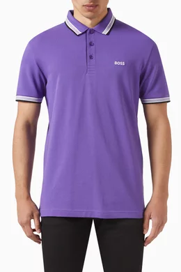 Purple polo shirt cheap