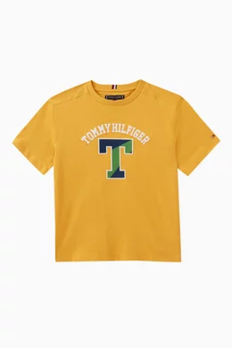 Tee shirt tommy hilfiger orange new arrivals