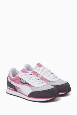 Buy Puma Grey Pre School Future Rider Splash Sneakers in Technical