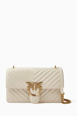Pinko love bag white 2025