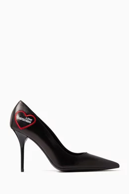 Moschino red discount and black pumps