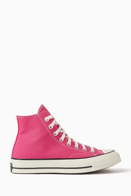 Pink suede clearance converse high tops