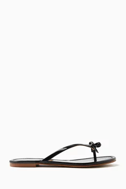 Kate spade black flip discount flops