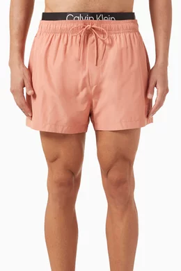 Pink calvin klein swim shorts sale