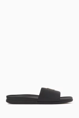 Grey tommy shop hilfiger sliders