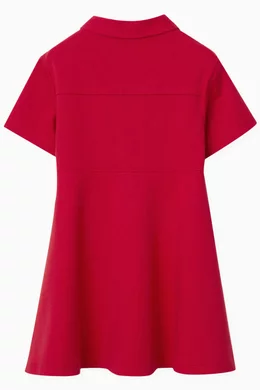 Buy Burberry Red Equestrian Knight Motif Dress in Jersey Online for Girls Ounass Oman