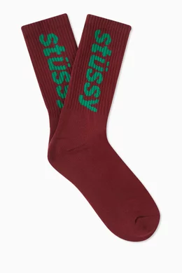 Stussy helvetica discount socks