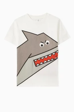 Buy Stella McCartney White Graphic Print T Shirt in Cotton for