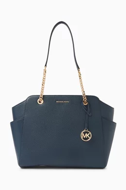 Michael kors navy blue tote sale bag