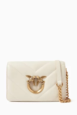 Pinko mini love bag white 2025