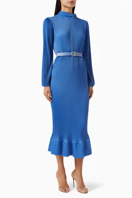 Peplum hem midi dress sales