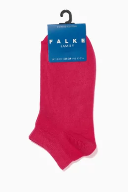 Buy Falke Pink Dark-Pink Family Kids Sneaker Socks For Girls
