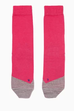 Buy Falke Pink Dark-Pink Active Sunny Days Kids Sneaker Socks For - Main Image
