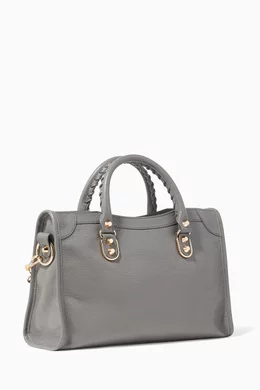 Balenciaga metallic edge city small clearance