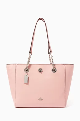 Buy Coach Pink Peony Turnlock Chain 27 Tote Bag For Women Online