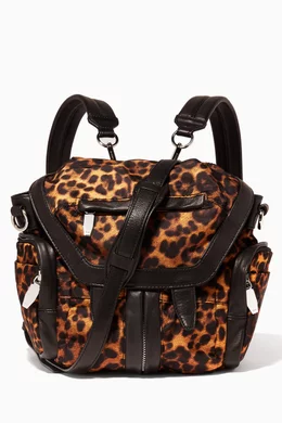 Buy Alexander Wang Multicolour Leopard-Print Mini Marti Convertible Backpack  For Women Online | Ounass Oman
