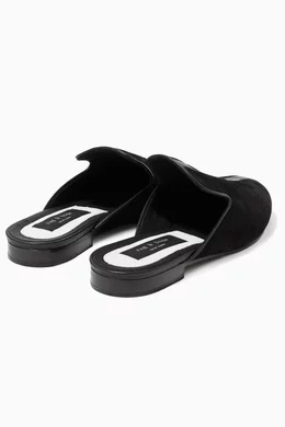 Buy Rag Bone Black Black Velvet Savoy backless loafer For Women Online Ounass Oman