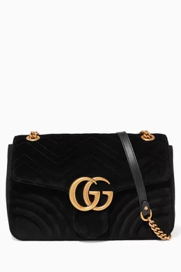 GUCCI gynecological GG Marmont Suede Leather