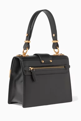 Buy Prada Black Black Cahier Leather Top Handle Bag For Women Online Ounass Oman
