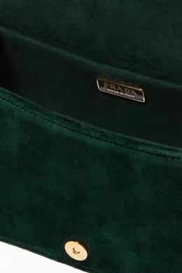 Prada green velvet bag hot sale