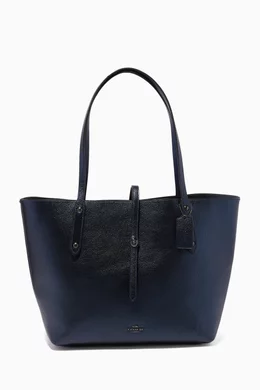 Coach market tote blue hot sale
