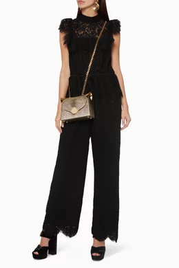 Ganni jerome lace jumpsuit cheap