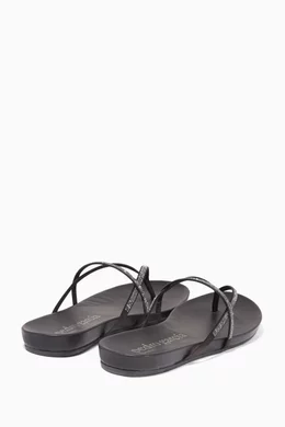 Buy Pedro Garcia Black Black Swarovski Giulia Sandals For Women Online Ounass Oman