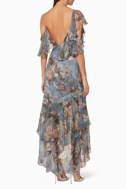 Arielle floral wrap maxi dress online