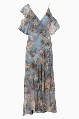 Arielle floral wrap maxi dress cheap