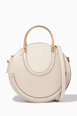 Buy Chloe Neutral Abstract White Medium Pixie Top Handle Bag For Women Online Ounass Oman