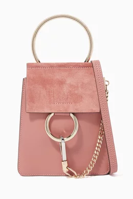 Buy Chloe Pink Faye Small Bracelet Bag For Women Online Ounass Oman