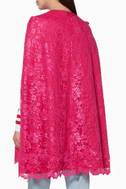 Pink lace cape outlet