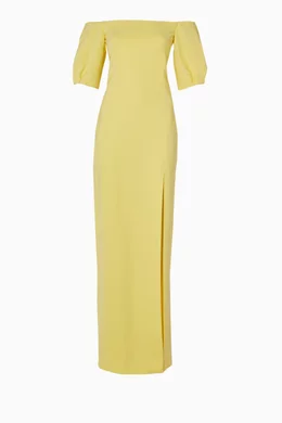 Cushnie yellow dress best sale