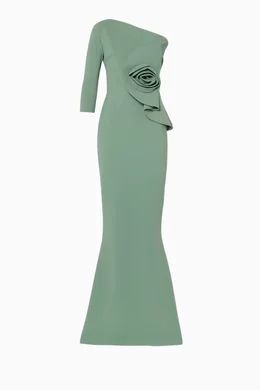 chiara boni green dress Obera Dress